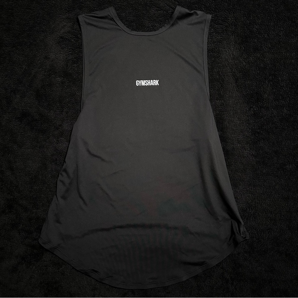 GYMSHARK BLACL TANK XS